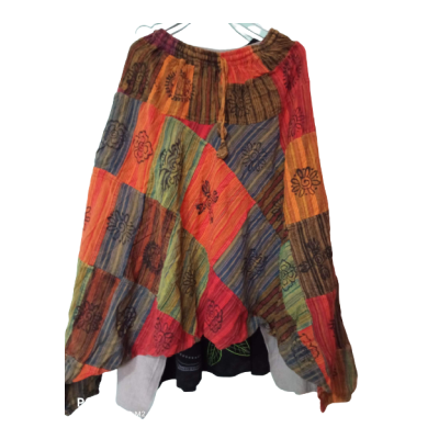 COTTON PANEL PATCH SKIRT