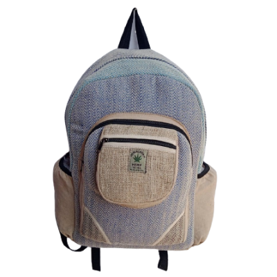 Adjustable Straps Added Trendy Hemp Backpack
