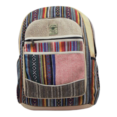 Boho Gheri Patched Lightweight Hemp Bag