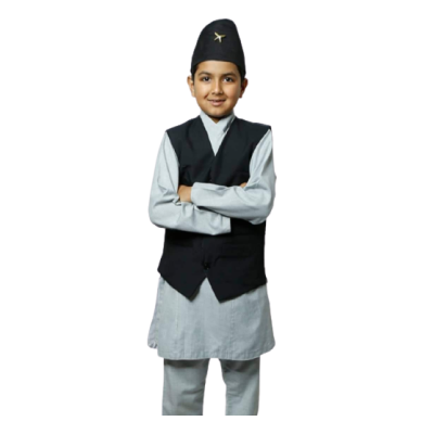 Nepali National Formal Daura Suruwal Set For Kids